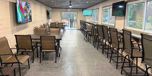 American Legion Post 251 Georgia outdoor enclosed area for dining